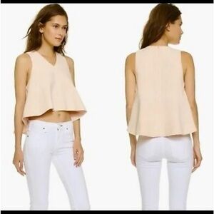 C/MEO COLLECTIVE New Love Top In Light Peach
